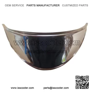 7?INCH POLISHED STAINLESS STEEL HEADLIGHT PEAK / LAMP SHADE ?C For Vespa PX, LML