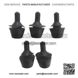 5-Piece Rubber Buffer for Luggage Compartment Lid (12mm) ?C fits Vespa V50, PV, ET3 & PX.