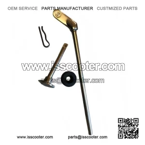 Chrome Petrol Lever / Fuel Choke Rubber and Clip Set for Vespa PX & LML.