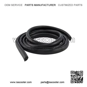 Black Rubber Leg Shield Trim (1650mm) for Vespa 50-125 & PX80-200.