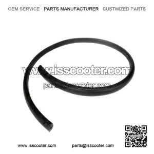 Left Hand Side Panel Rubber in Black for Vespa PX & T5.