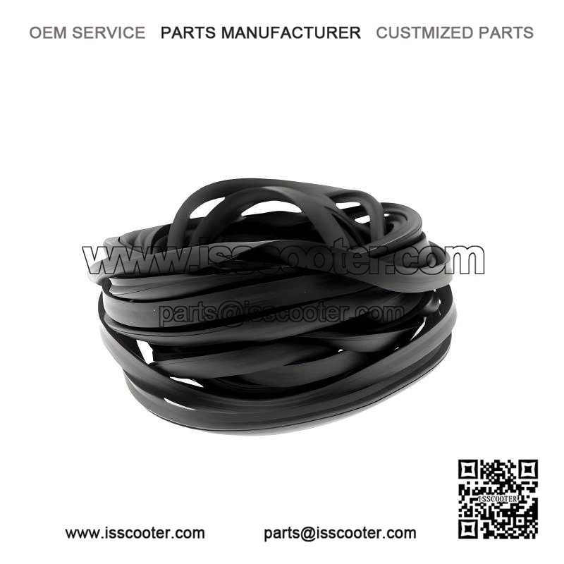 Black Rubber Edge Protection for Piaggio Vespa PX / PE.