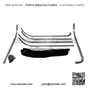 Mat Retaining Strip Set & Carpet Pedal Kit, Piaggio Vespa PX 125, 150, 200