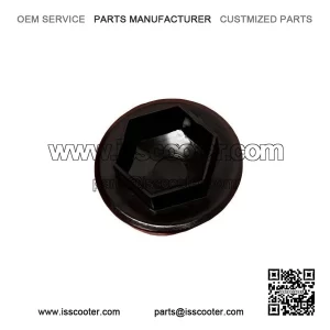 Piaggio Black ABS Plastic Flywheel Nut Cover for VESPA PX, T5 & COSA.