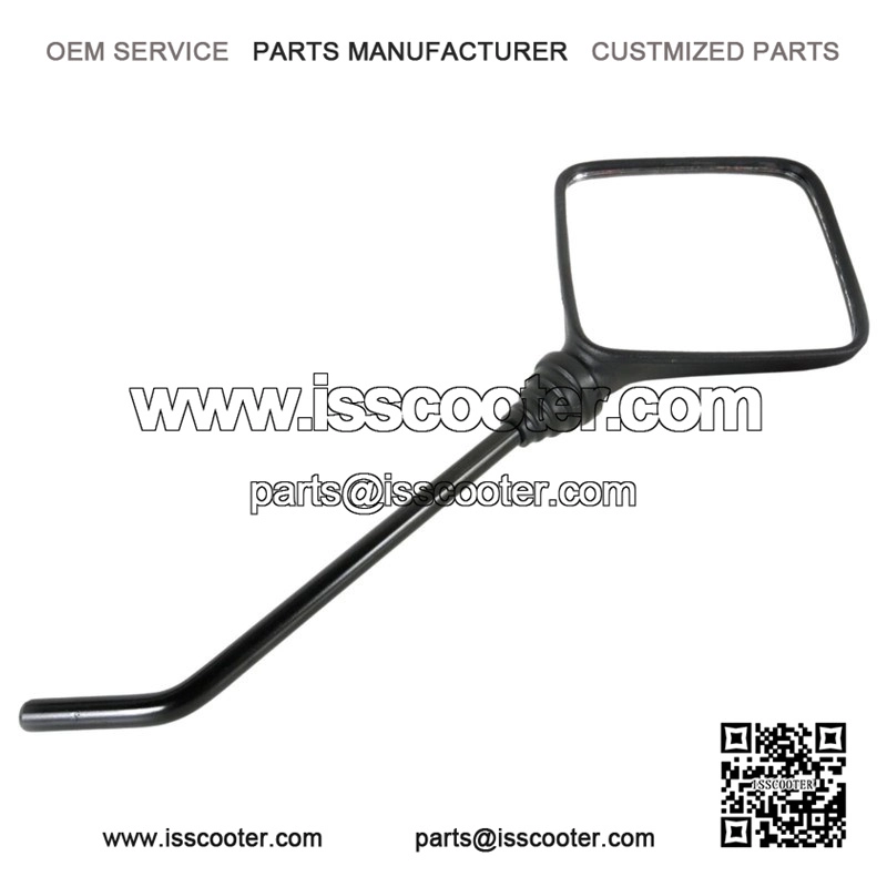 Left or Right Hand Side Black Mirror for Piaggio Vespa PX, PK & T5.