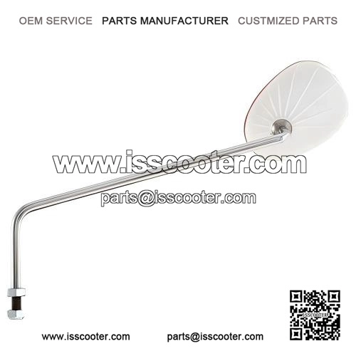 Standard Right RED Mirror for Vespa PX Non-Disc Models & T5 Classic.