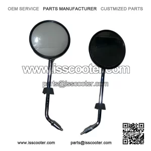 NEW PAIR OF CHROME SIDE MIRRORS ?C For Vespa PX, LML, Star
