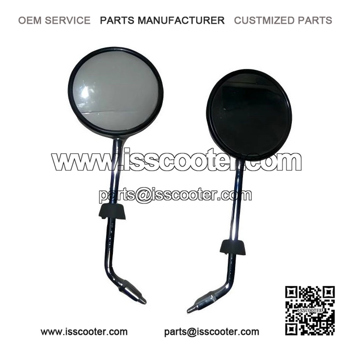 NEW PAIR OF CHROME SIDE MIRRORS ?C For Vespa PX, LML, Star