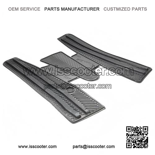 Black Floorboard Protection Floormat for Vespa PX, P Range, T5 Classic & LML.
