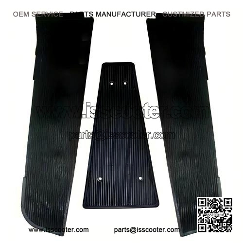 Rubber Floor Mat Set (Left/High/Right with Centre Mat) for Vespa PX, LML, T5 & PE.