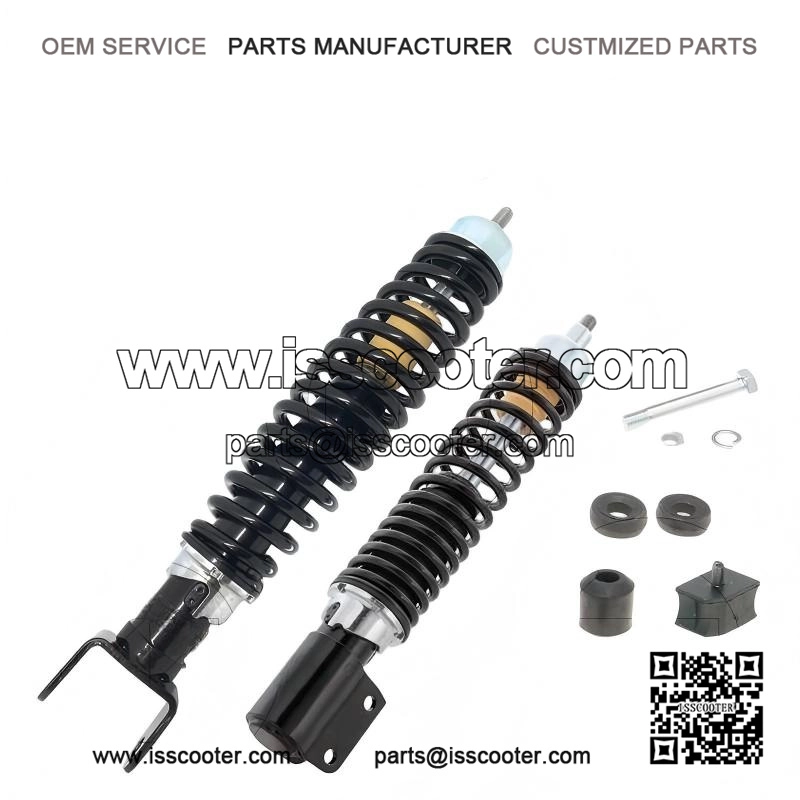 Carbon Sport Black Shock Absorbers (Front & Rear) for Vespa PX 200 Arcobaleno.