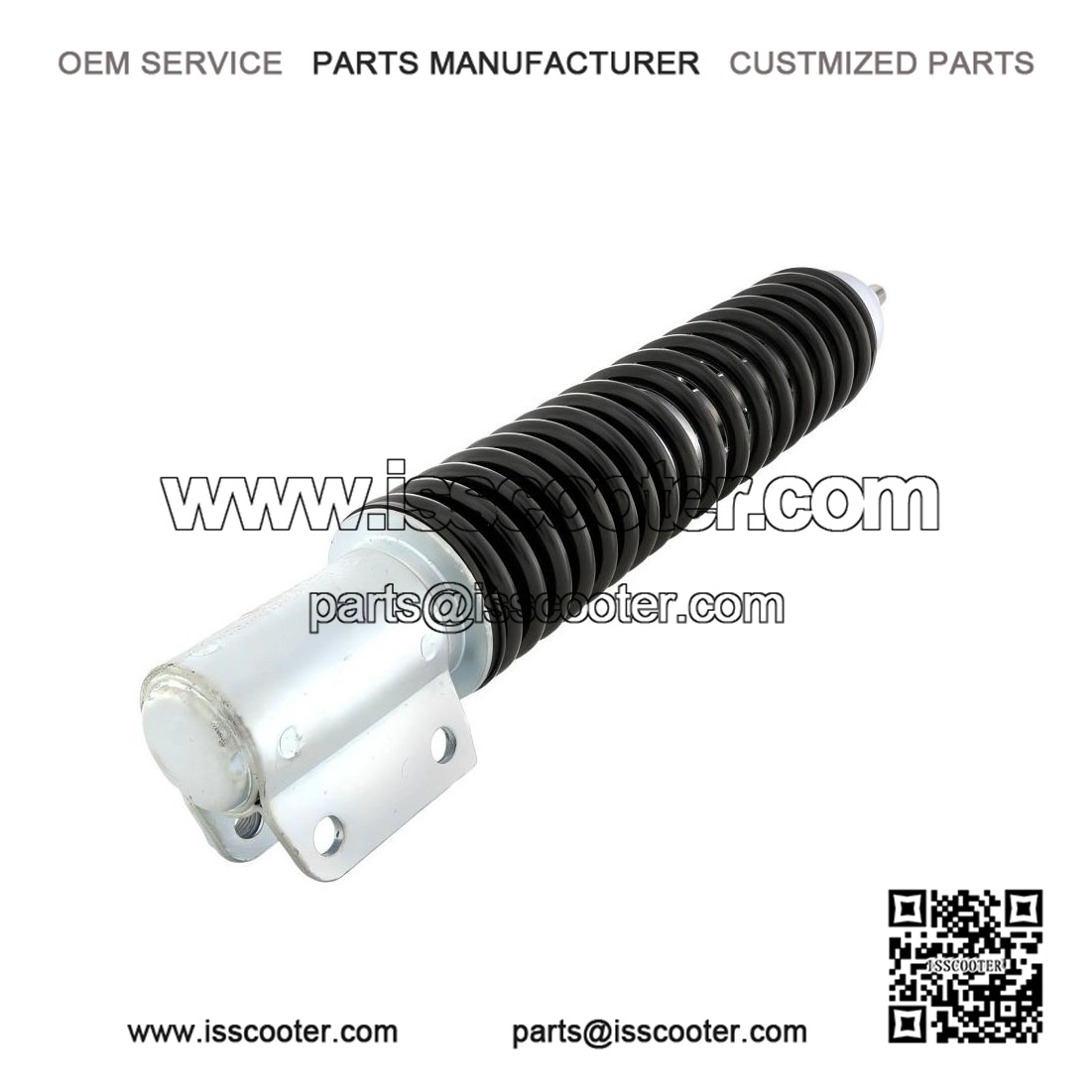 Standard Carbon Black Spring Front Shock Absorber, Vespa PX125E, PX150E, PX200E