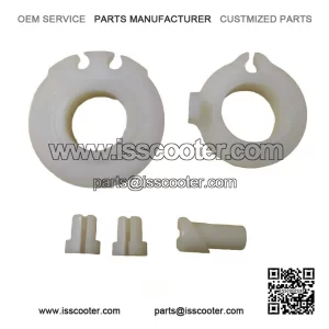 Handlebar Throttle Pulley, Gear Pulley and Cable Stops for LML & VESPA PX.