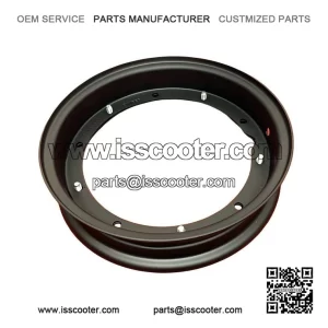 Grade A Black Satin Painted 10-Inch Steel Split Wheel Rims for VESPA PX, PE, PK, T5 & LML.