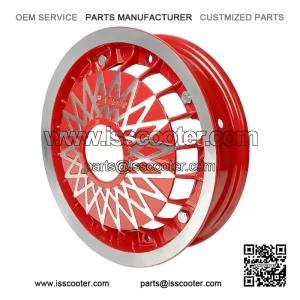 Spoked Split Red Rim (2.10x10) for Vespa PX, T5 & LML.