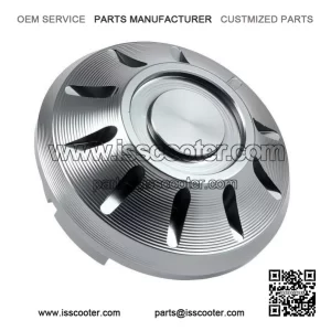 Grey CNC Wheel Nut Cap for Vespa PX (-1984), Rally, Sprint, TS, GT, GTR, GS160 & SS180.