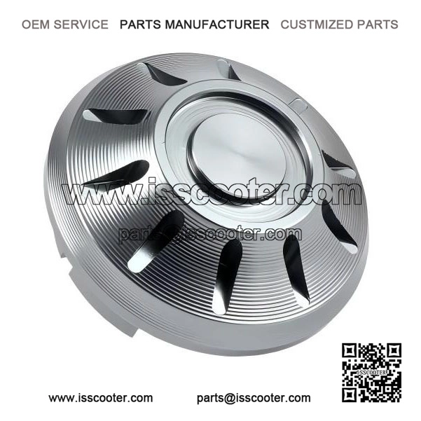 Grey CNC Wheel Nut Cap for Vespa PX (-1984), Rally, Sprint, TS, GT, GTR, GS160 & SS180.