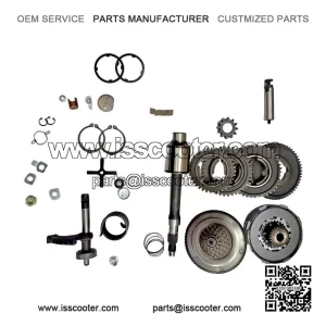 Gear Box Kit (23 Cogs, 7 Springs Clutch, 68 Cogs Crono) for Vespa P200, P200E, PX, PE & LML.