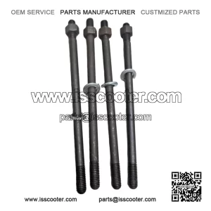 M8 1st Oversize Cylinder Studs & Nuts Kit for Vespa PX 125/150, LML & Smallframe (V50, PV, ET3).