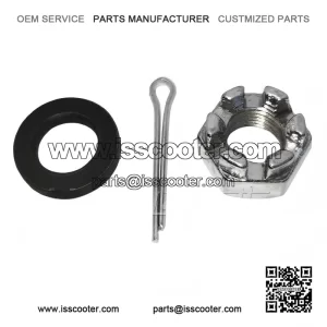Rear Hub Castle/Castellated Nut with Washer & Pin for Vespa PX Mk1 125/150/200.
