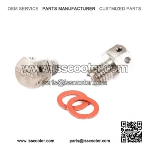Oil Drain Screw Set (M8x8mm with Neodymium Magnet) for Vespa PX, T5 & Cosa.