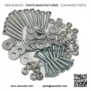 Floor Runner Screw Fixing Kit (Bolts, Nuts & Washers) for Vespa PX & LML Scooters.