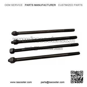 4-Pack Cylinder Barrel Holding Stud Kit (180mm) for Vespa PX200, P200 & Rally 200.