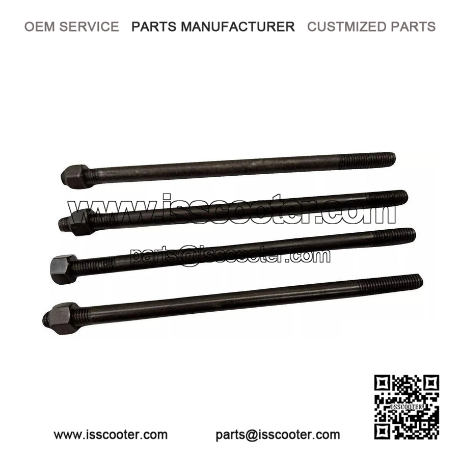 4-Pack Cylinder Barrel Holding Stud Kit (180mm) for Vespa PX200, P200 & Rally 200.