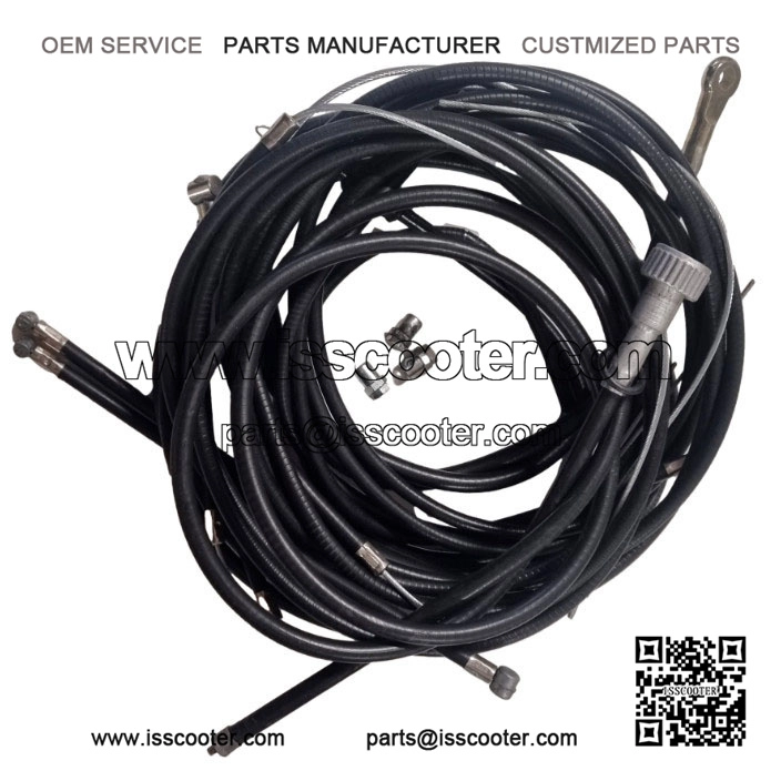 Friction-Free Teflon-Lined Cable Set in Black (with free trunnions) for PX & LML.
