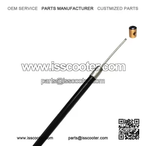 Extra Long Black Friction-Free Throttle Cable with Nipple for Vespa PX 125/150/200.
