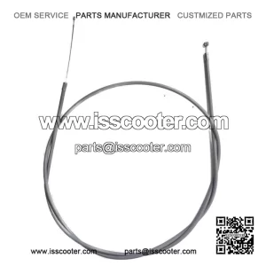 Grey Friction-Free Teflon-Lined Throttle Cable (Inner & Outer) for PX, T5, LML & PK.