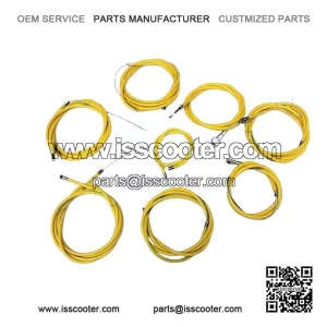 Complete Friction-Free Cable Kit (Non-Disc) for VESPA PX, P, PE, LML, STAR & STELLA.