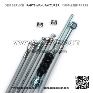 Cable Set with Silk Liner for Vespa PX Lusso (1984-Onwards).
