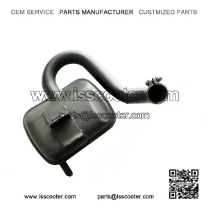 Standard Black Exhaust (Original Piaggio Stock) for VESPA PX200, PE & RALLY 200CC.