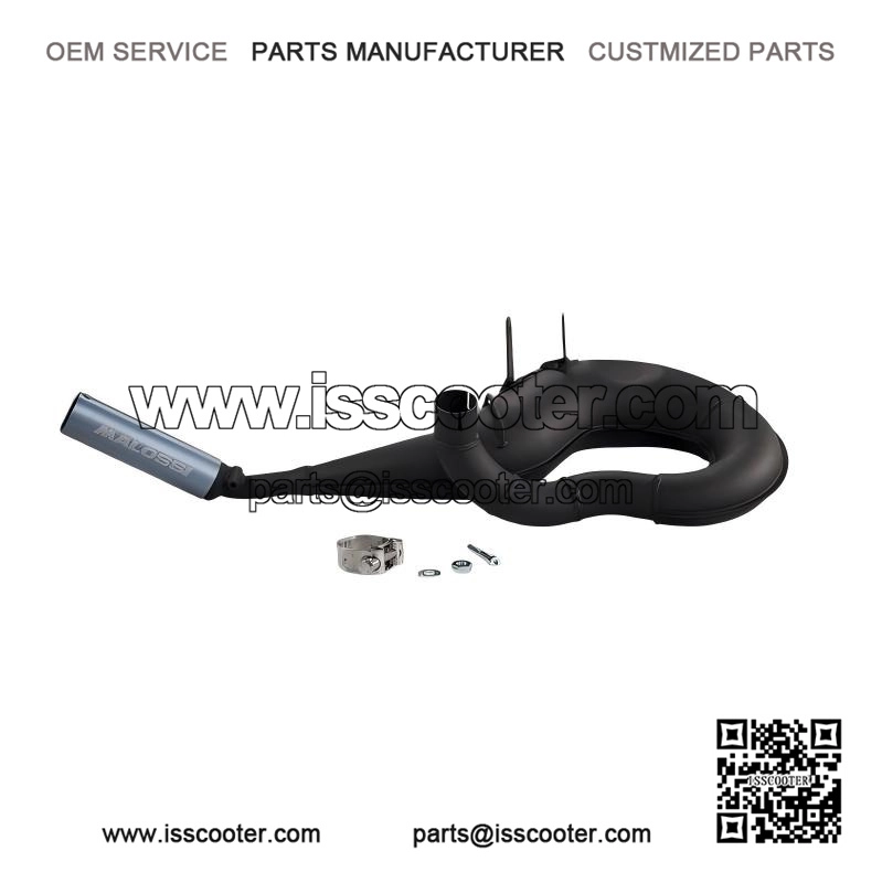 Power Exhaust in Black Sound for Piaggio Vespa PX 125/150 & LML Star D.