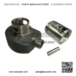 150cc 5?PORT CYLINDER HEAD WITH PISTON ?C For Vespa PX 150, NV, T5, Stella Sport