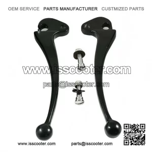 Black Clutch & Brake Lever Set (Non-Disc Model) for VESPA PX, LML, STAR & STELLA.