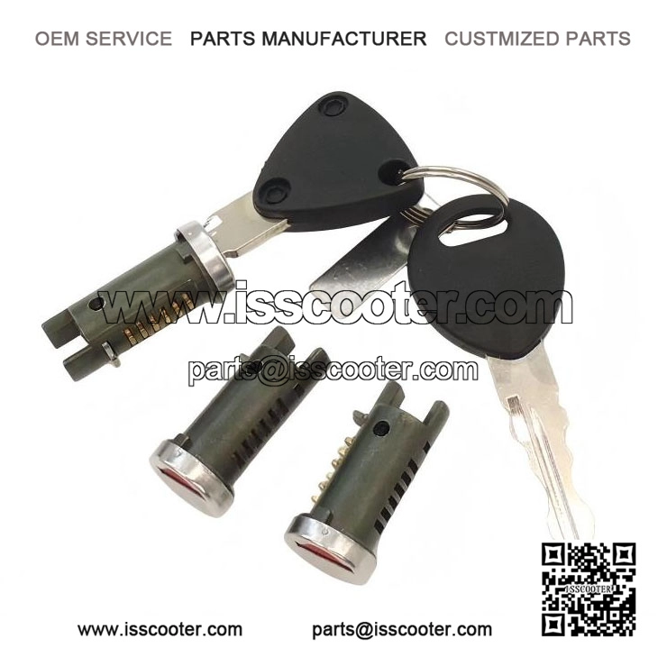 Replacement Lock Set with Keys to fit Vespa PX 125/150/200, T5, LML Star, Deluxe, PE & PK.