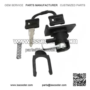 Brand New Black Tool Box Lock for VESPA PX 200, LML, NV & STAR.