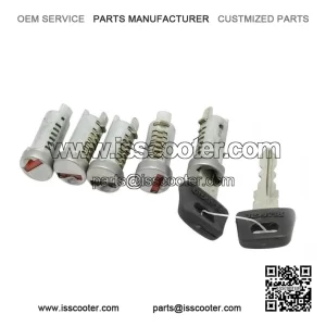 Set of 5 Barrel Locks for Vespa PX, Lusso, T5 & PK.