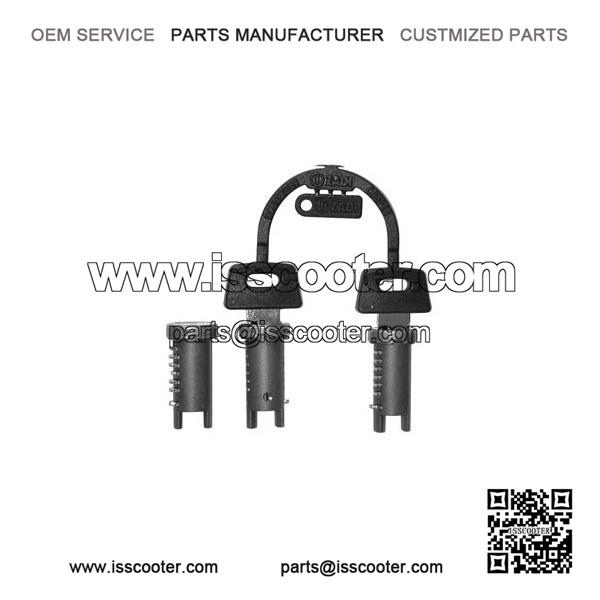 Locks Kit (Series of 3 Pieces) for Piaggio Vespa PK 50/125/S/XL & PXE.