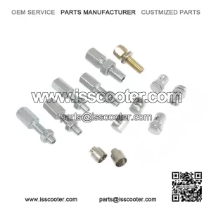 Set of 13 Cable Adjuster / Nipple / Trunnion / Top Hat Parts (#17A30) for Vespa PX, P, PE, LML & Stella.