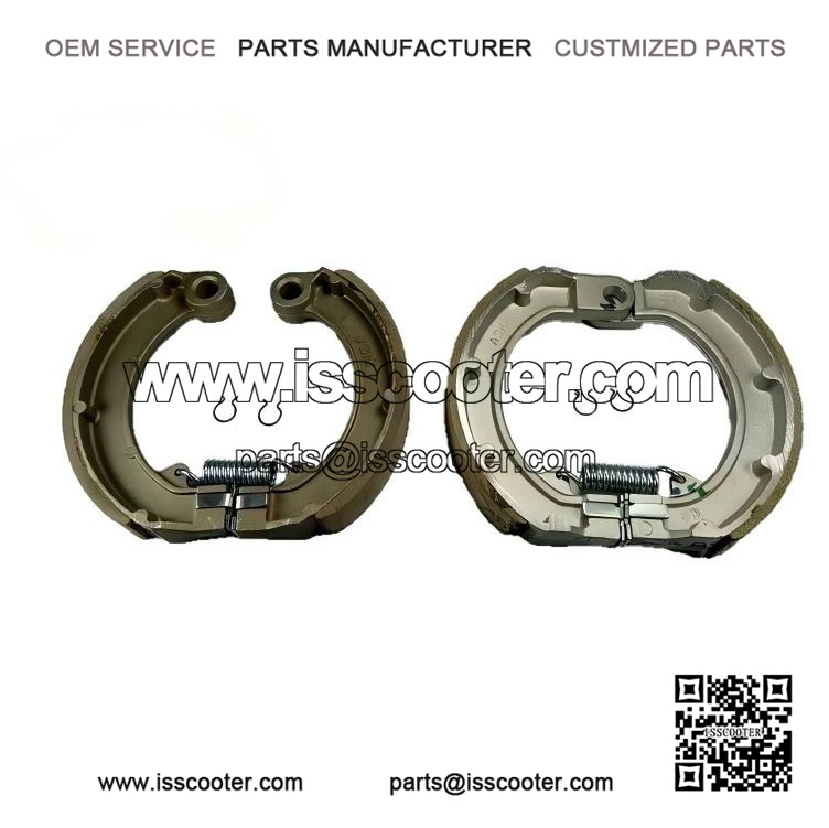 Pair of Front/Rear Brake Shoes with Spares for Vespa PX, LML & T5 ?C 10 Inch.