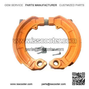 Orange Front or Rear Brake Shoes for Vespa PX.