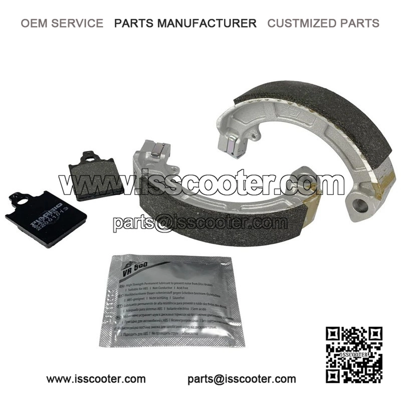 Front Brake Pads & Rear Brake Shoes for Piaggio Vespa PX, T5 & LML (1998-2010).