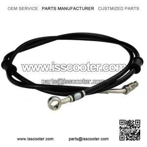 Black Front Brake Hose for Vespa PX & T5.