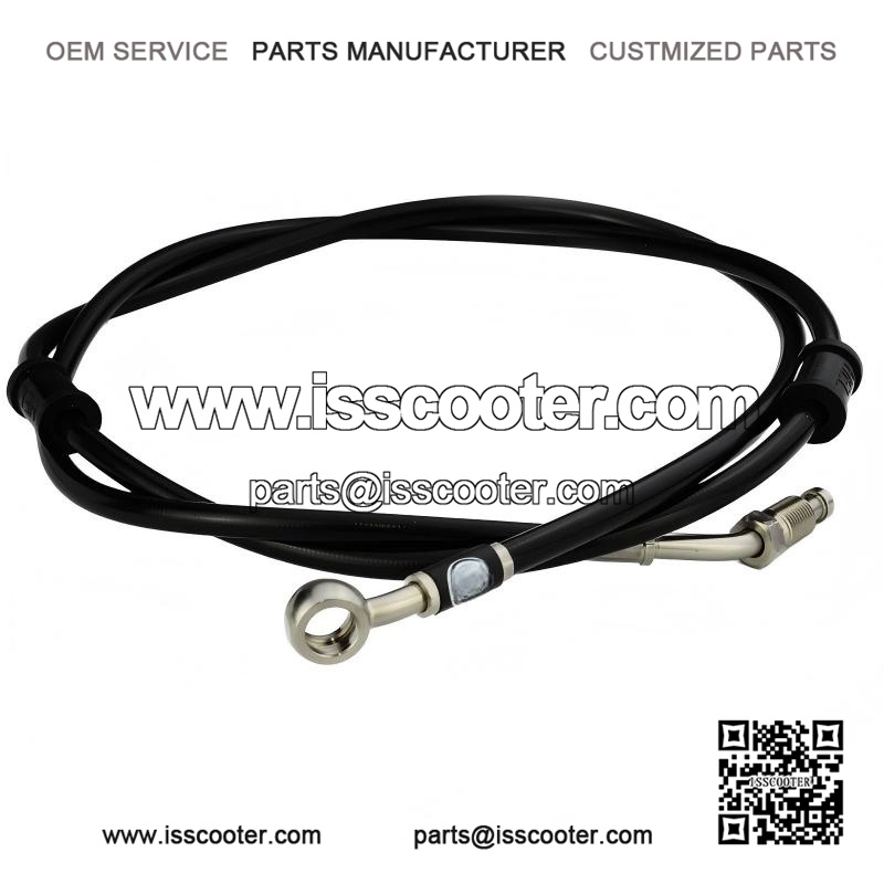 Black Front Brake Hose for Vespa PX & T5.