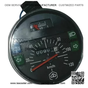 Speedometer / Tacho (120Km/h) for Vespa LML, PX & Lusso 80/125/150/200.