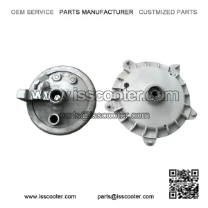 Vintage Piaggio Front Hub & Brake Backplate for Vespa PE/PX, 16mm Axle, PN 174032 / 183433