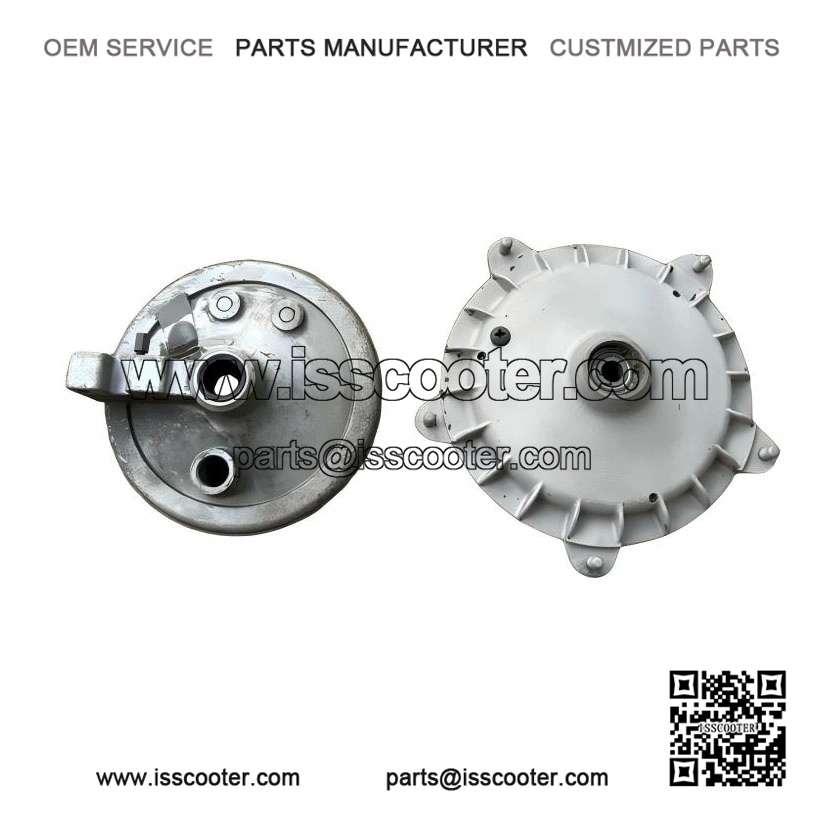 Vintage Piaggio Front Hub & Brake Backplate for Vespa PE/PX, 16mm Axle, PN 174032 / 183433